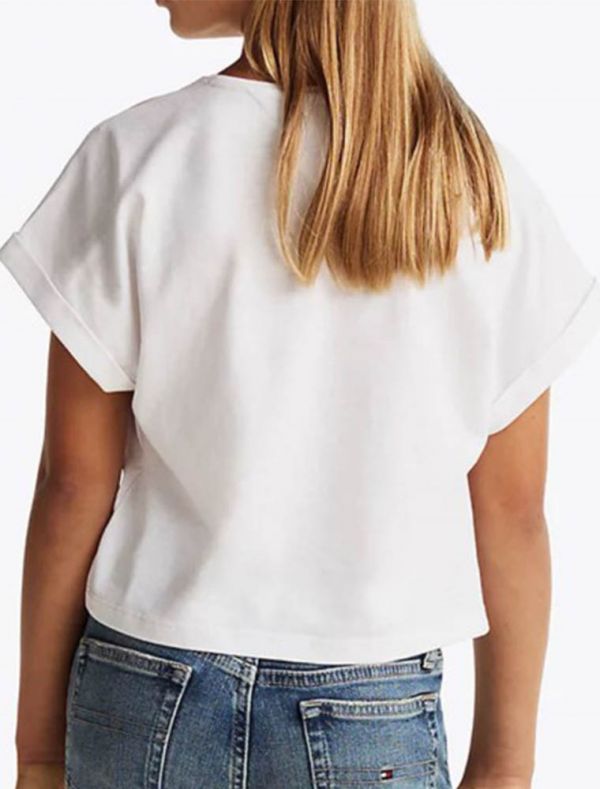 T-shirt manica corta Tommy Hilfiger - white