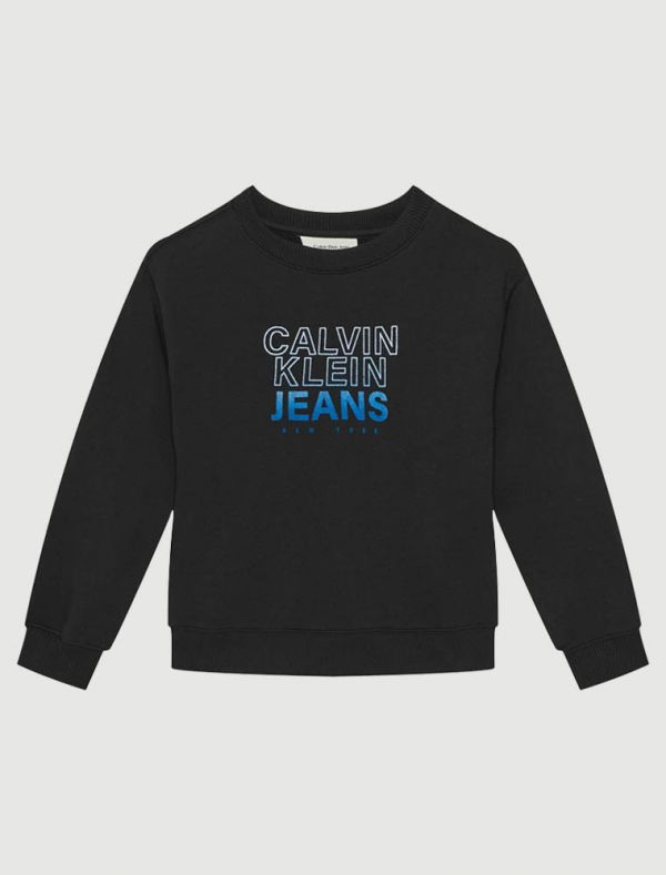 Maglia in felpa Calvin Klein - black