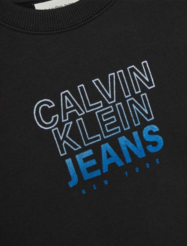 Maglia in felpa Calvin Klein - black