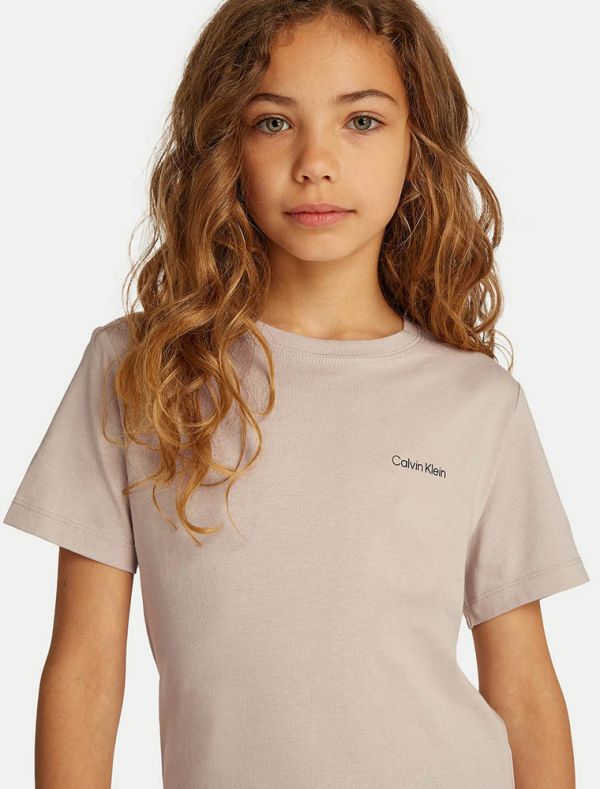 T-shirt manica corta Calvin Klein - sabbia
