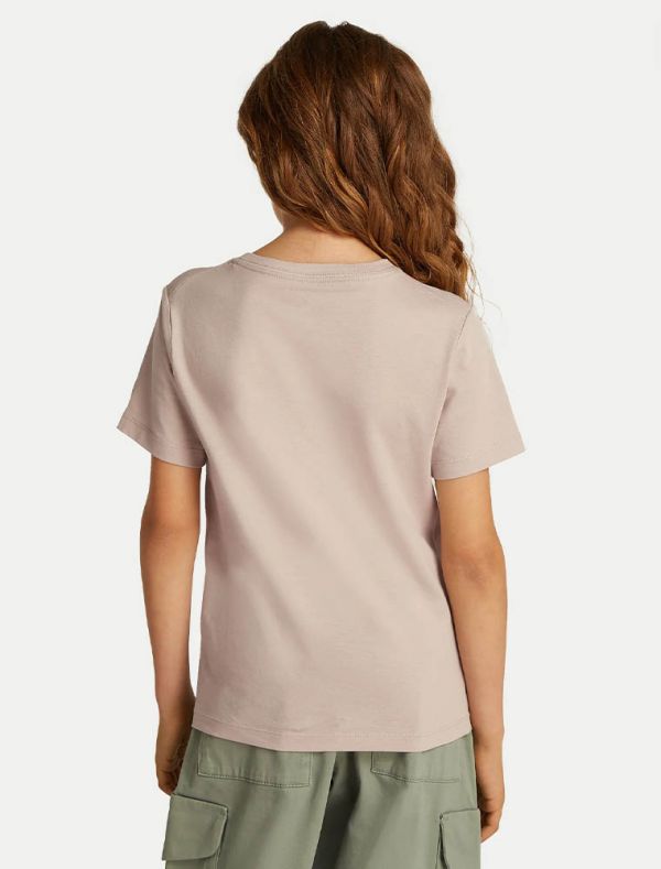 T-shirt manica corta Calvin Klein - sabbia
