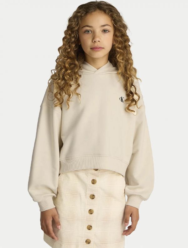 Maglia in felpa Calvin Klein - panna