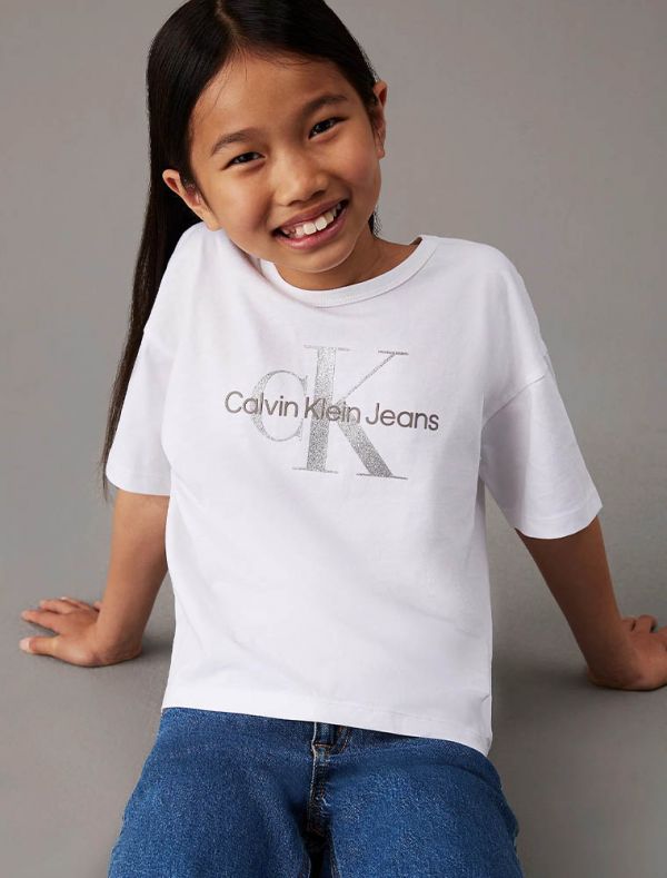 T-shirt manica corta Calvin Klein - white