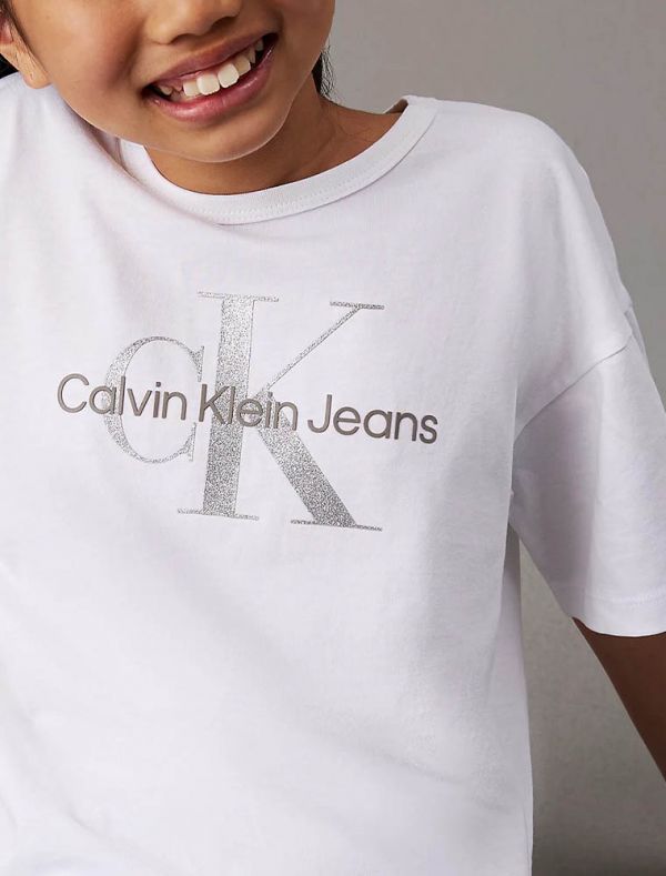 T-shirt manica corta Calvin Klein - white