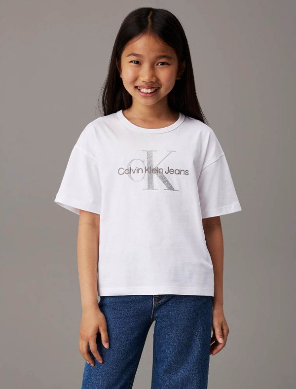 T-shirt manica corta Calvin Klein - white