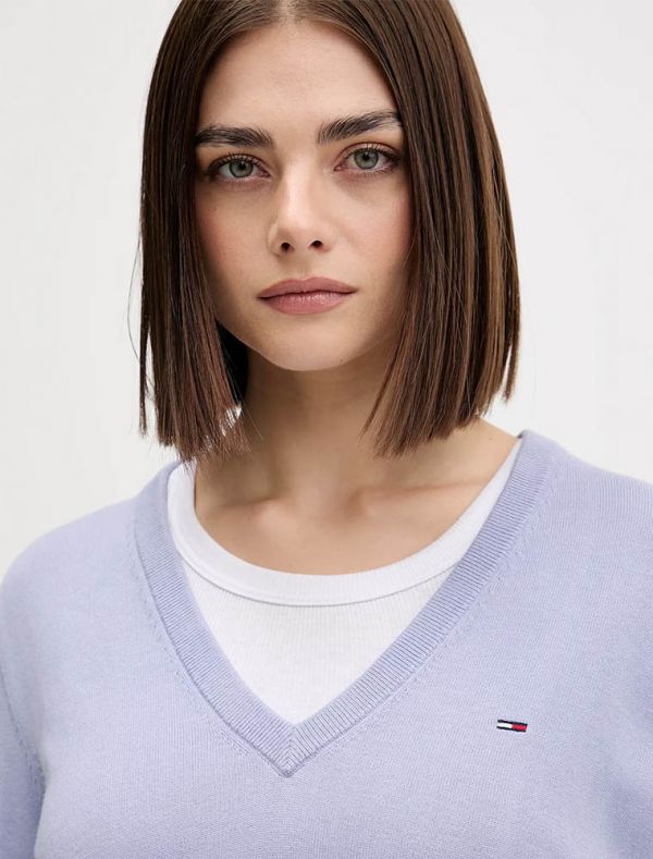 Maglia manica lunga Tommy Jeans - lilla