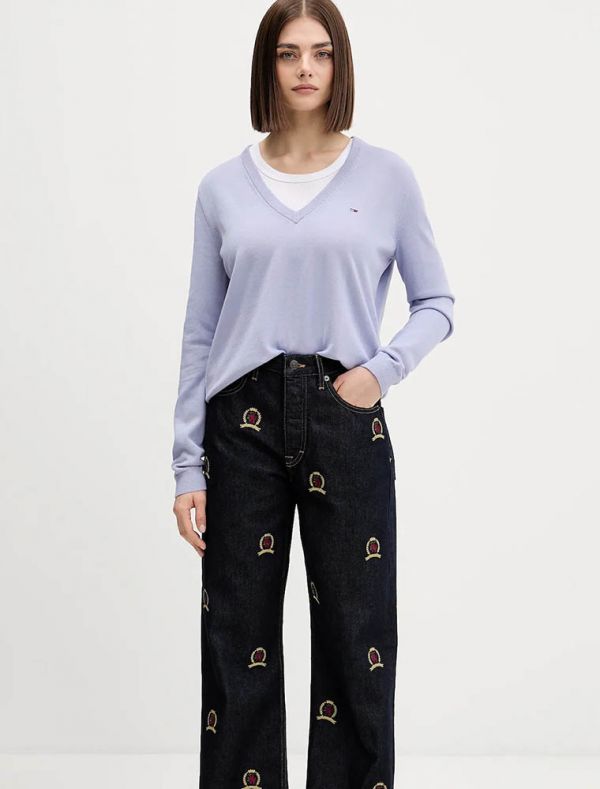 Maglia manica lunga Tommy Jeans - lilla