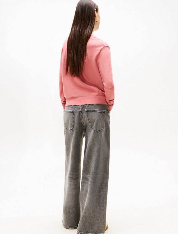 Maglia manica lunga Tommy Jeans - salmone