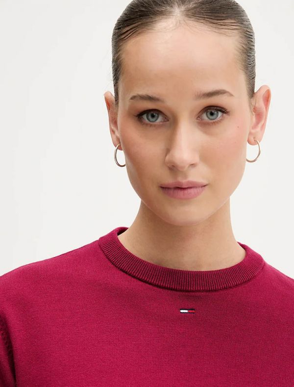 Maglia manica lunga Tommy Jeans - ciliegia