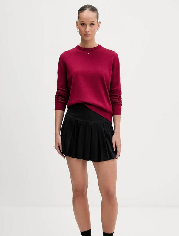 Maglia manica lunga Tommy Jeans - ciliegia