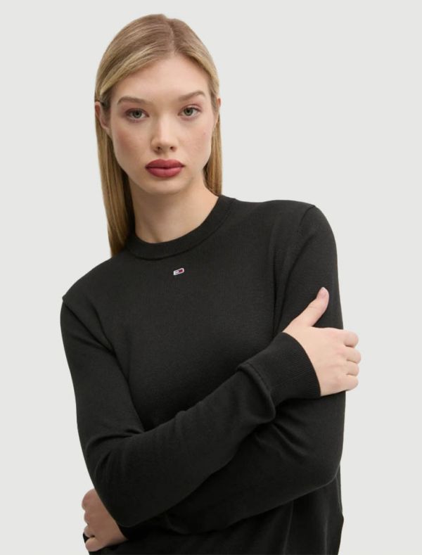 Maglia manica lunga Tommy Jeans - black