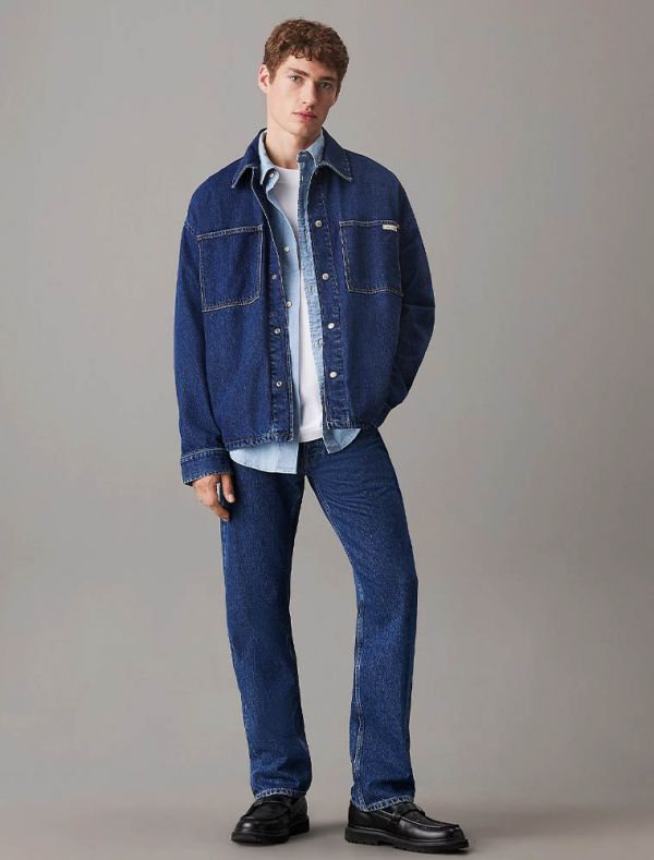 Camicia manica lunga Calvin Klein - dark denim