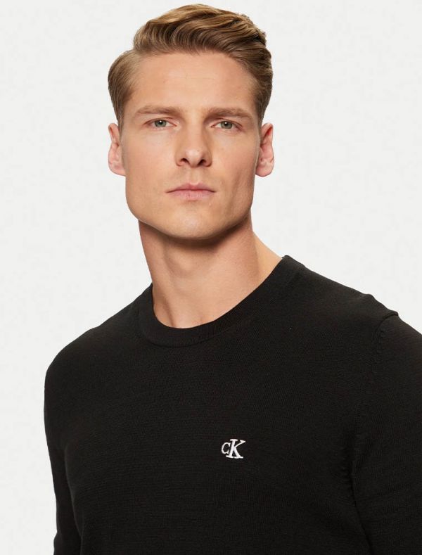 Maglia manica lunga Calvin Klein - black