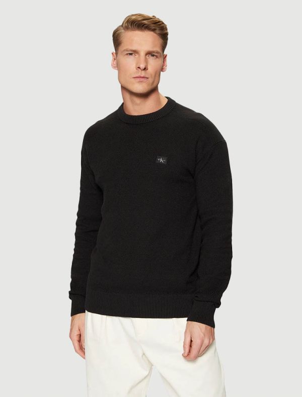 Maglia manica lunga Calvin Klein - black