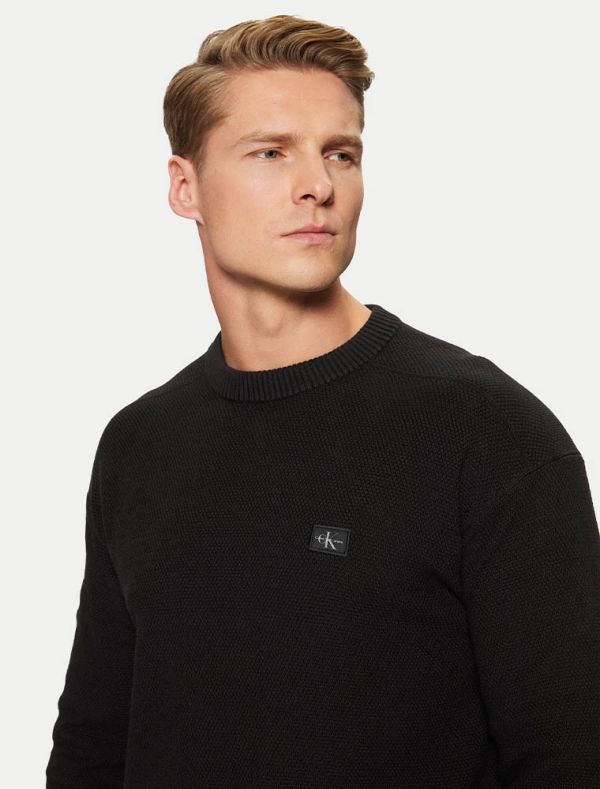 Maglia manica lunga Calvin Klein - black