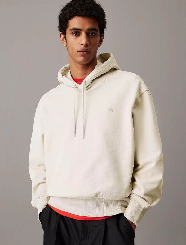 Maglia in felpa cappuccio Calvin Klein - beige