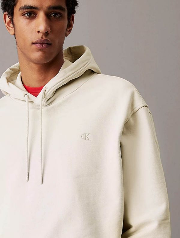 Maglia in felpa cappuccio Calvin Klein - beige