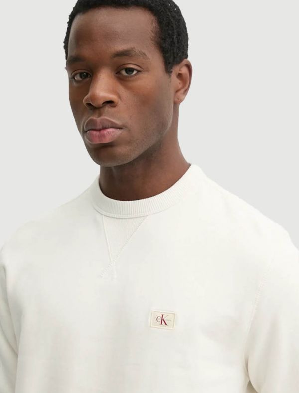 Maglia in felpa Calvin Klein - avorio