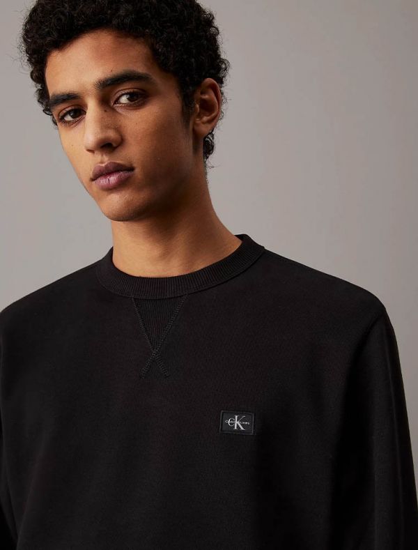 Maglia in felpa Calvin Klein - black