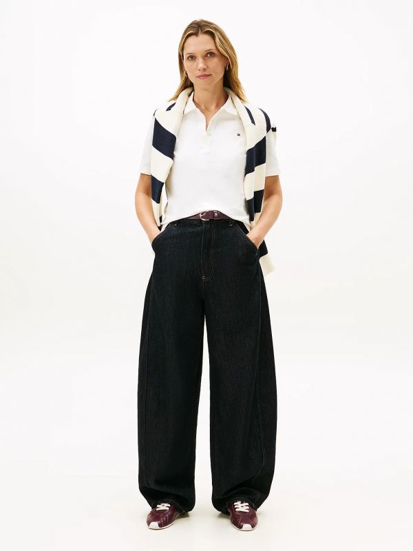 Polo manica corta Tommy Hilfiger - ecru