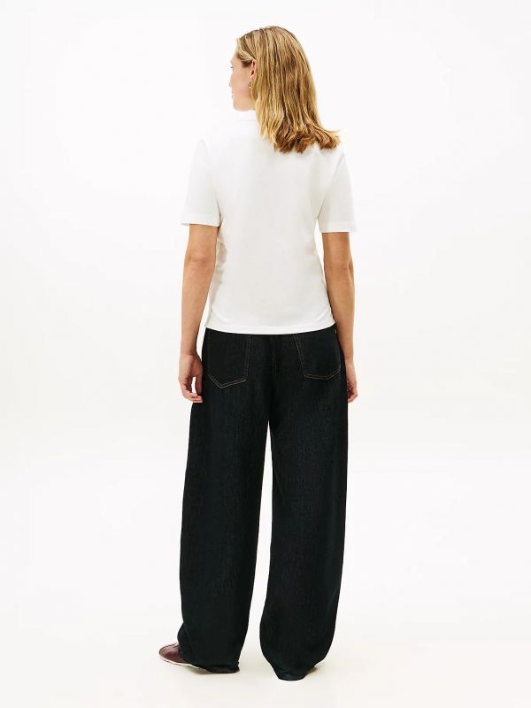 Polo manica corta Tommy Hilfiger - ecru