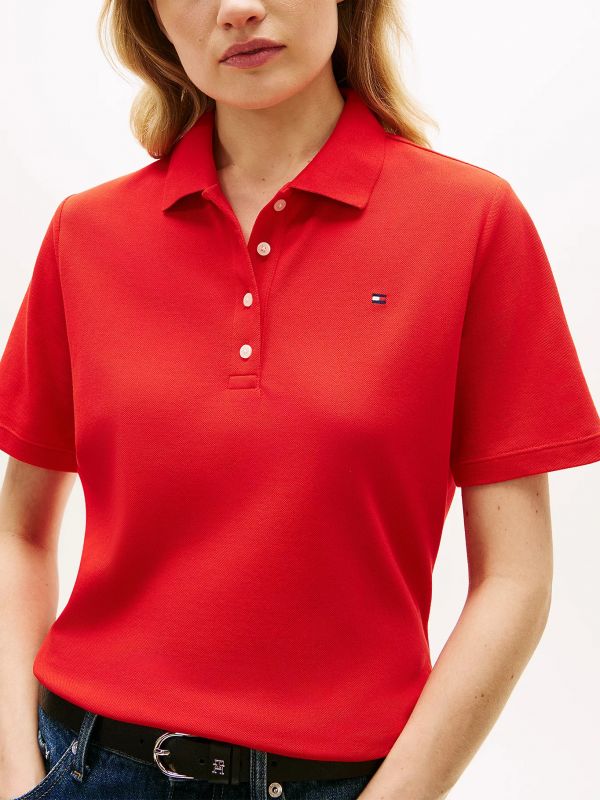 Polo manica corta Tommy Hilfiger - rosso