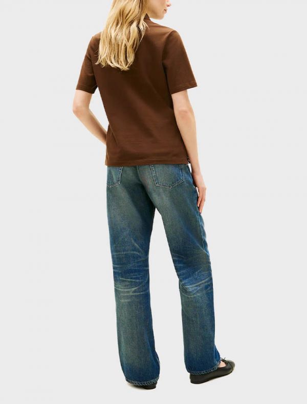 Polo manica corta Tommy Hilfiger - brown