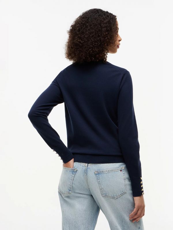 Maglia manica lunga Tommy Hilfiger - blu notte