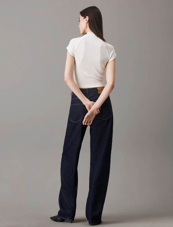 T-shirt manica corta Calvin Klein - avorio