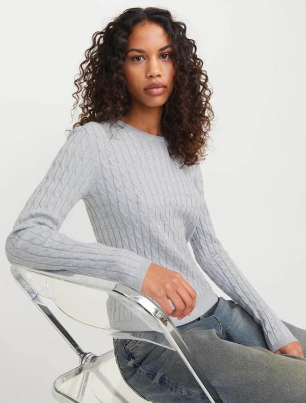 Maglia manica lunga Jjxx - light grey melange