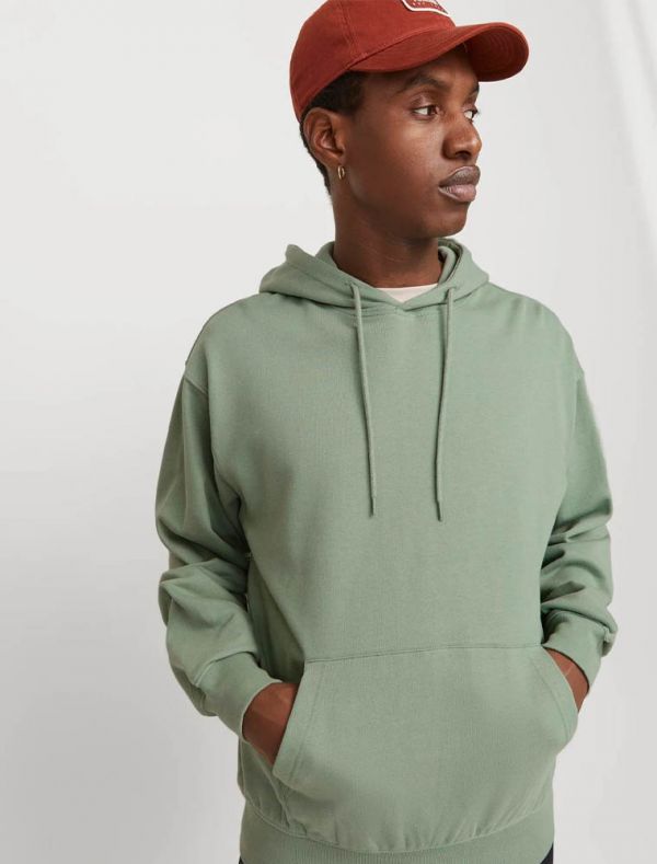 Maglia in felpa cappuccio Jack & Jones - green