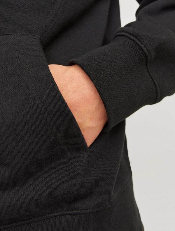 Maglia in felpa cappuccio Jack & Jones - black