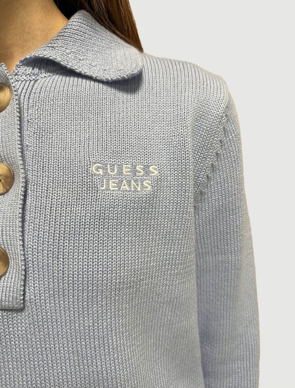 Maglia manica lunga Guess Jeans - azzurro