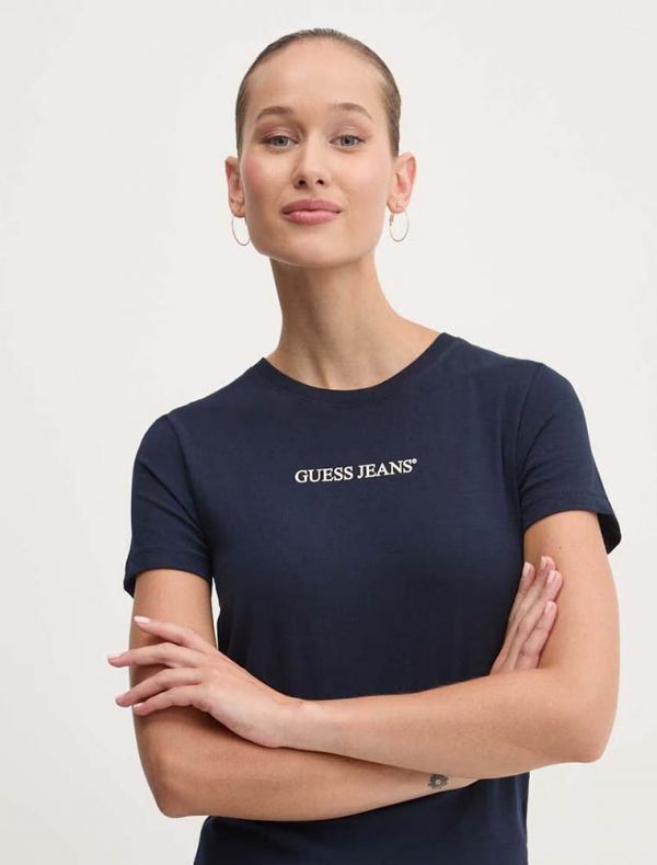 T-shirt manica corta Guess Jeans - oceano