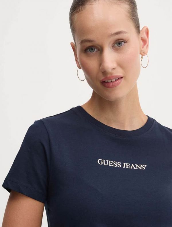 T-shirt manica corta Guess Jeans - oceano