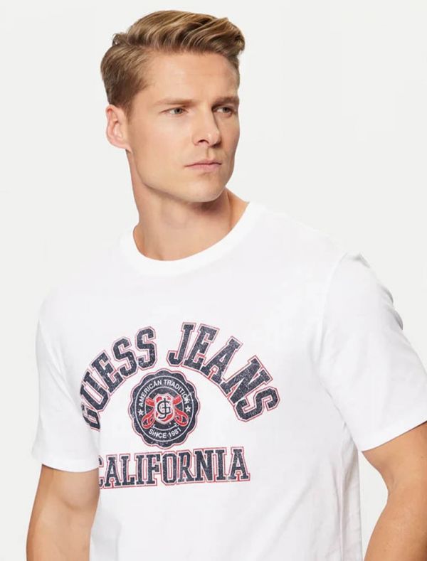 T-shirt manica corta Guess Jeans - white