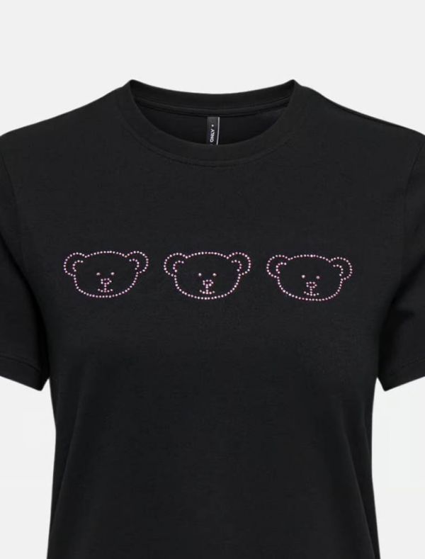 T-shirt manica corta Only - black