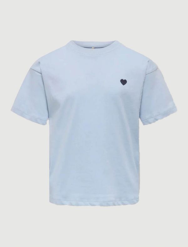 T-shirt manica corta Only - azzurro