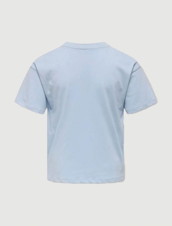 T-shirt manica corta Only - azzurro