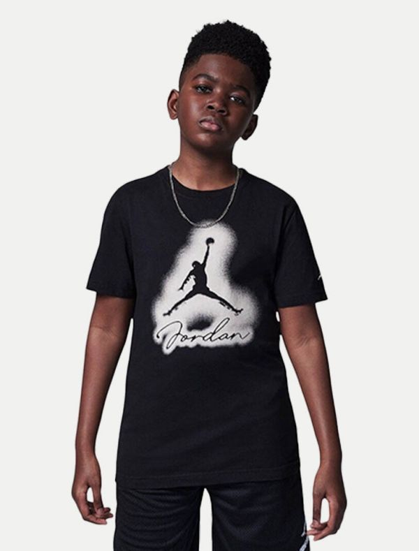 T-shirt manica corta sportiva Jordan - nero