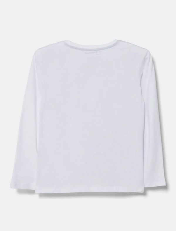 T-shirt manica lunga Guess - bianco
