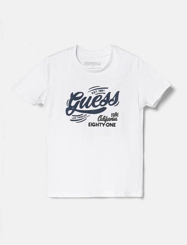 T-shirt manica corta Guess - bianco