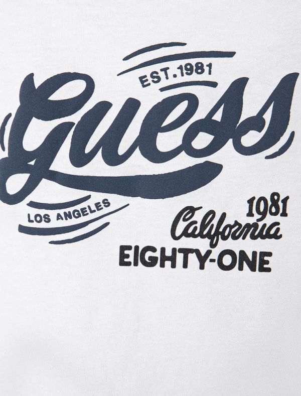 T-shirt manica corta Guess - bianco