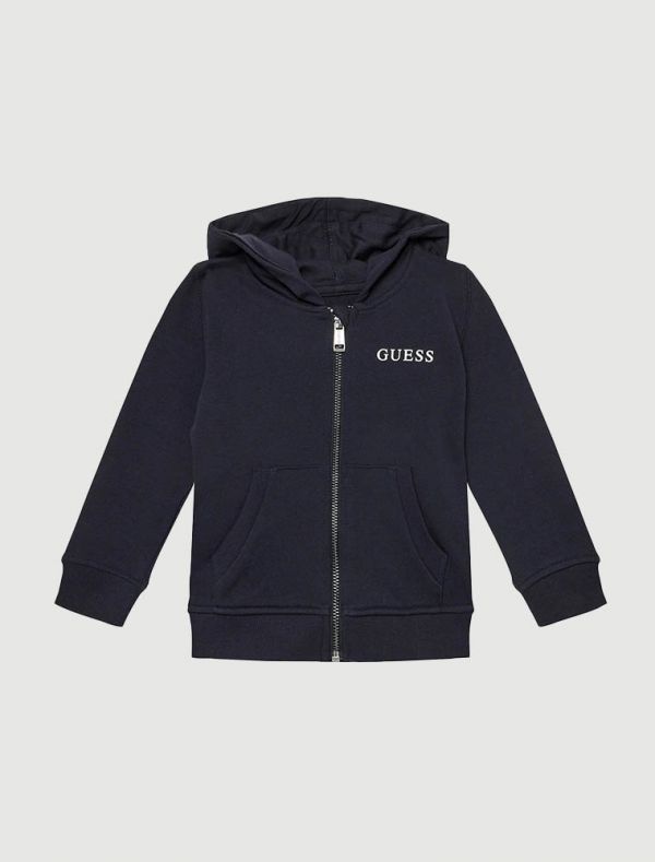Maglia in felpa aperta Guess - blue