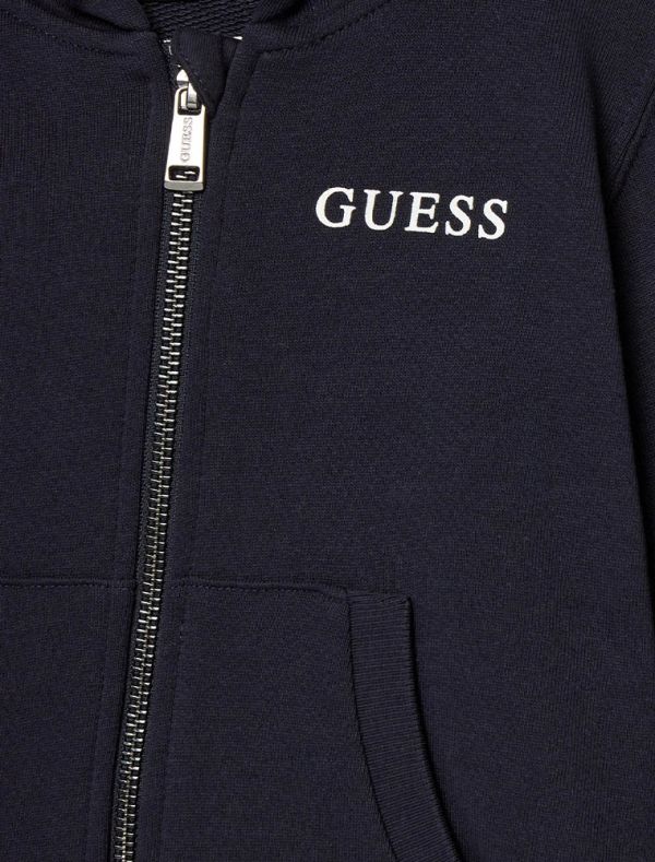 Maglia in felpa aperta Guess - blue