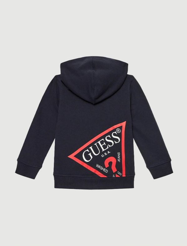 Maglia in felpa aperta Guess - blue