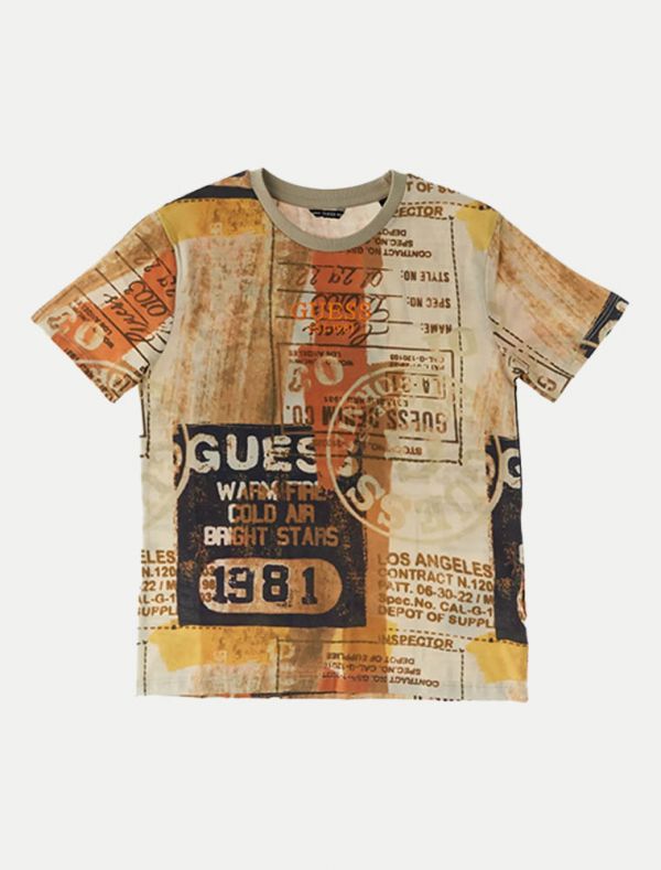 T-shirt manica corta Guess - fantasia