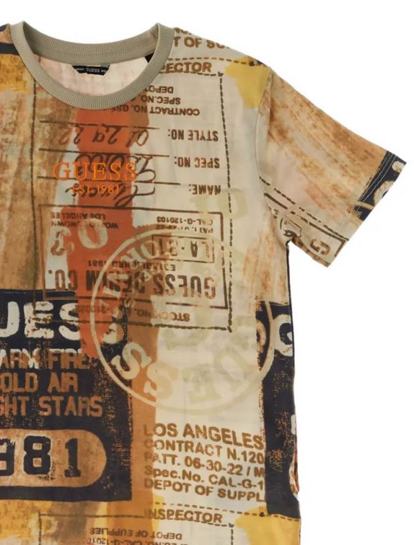 T-shirt manica corta Guess - fantasia