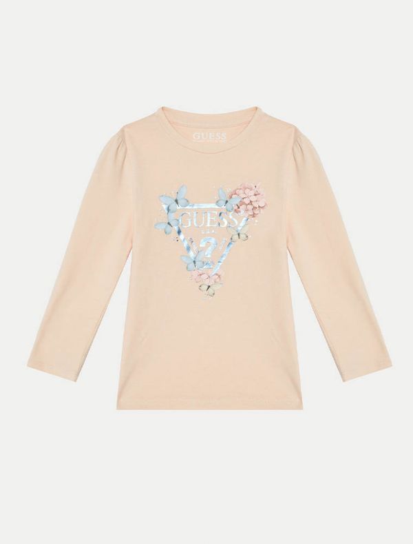 T-shirt manica lunga Guess - rosa