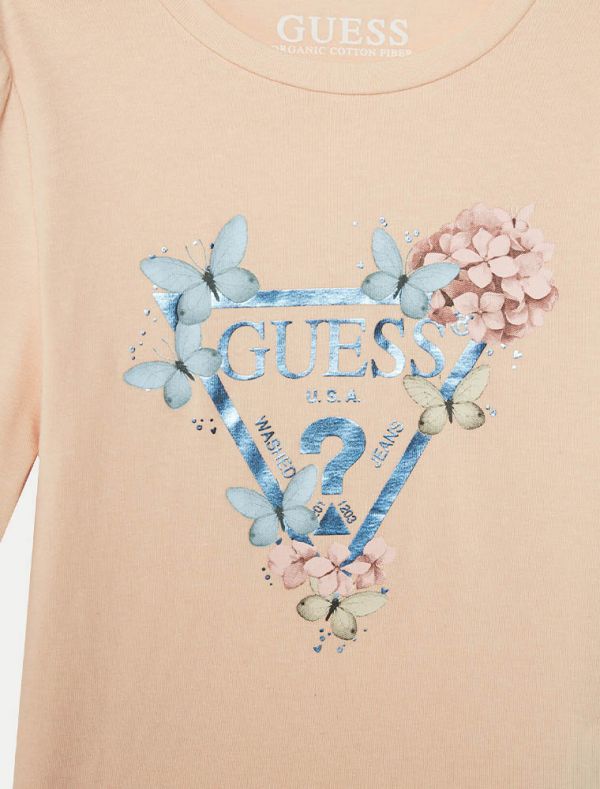 T-shirt manica lunga Guess - rosa